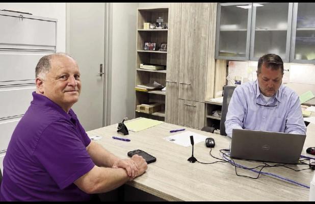 St. James Parish Clerk of Court Shane LeBlanc types in the necessary information to qualify Lutcher Mayor Patrick St. Pierre to run for another term. The election is scheduled for November 3, 2026.