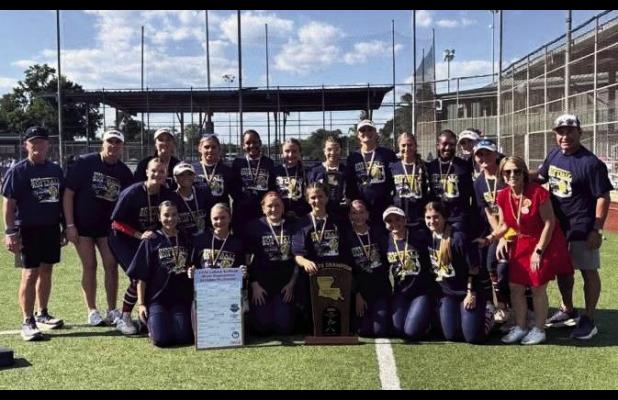 The 2026 Riverside Academy Lady Rebel softball team beat the St. Frederick Warriors 11-1 to claim the program’s third State Championship trophy.