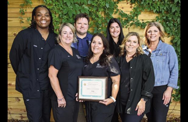 The team at Favaloro Family Dentistry are (from left): India Perkins - Dental Assistant; Amy Zeringue - Insurance Coordinator; Dr. Michael Favaloro Dentist; Gwen Breaud - Front Desk/Hygiene Coordinator; Katie Tanner - Dental Hygienist; Monique Lecoq - Den