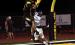 A St. James Wildcat receiver leaps to catch a touchdown pass against West St. John. The Wildcats dominated and shut out the Rams 53-0 to improve to 2-0 on the season. Photo by Oliver Hooker