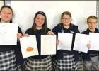 Left to right: Isabella Babin, Shailyn Guidry, Emma Guzman, and Garrett Ide.