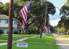 Numerous American flags fly outside several homes on Second Street in Lutcher last Thursday in honor of Veterans Day. Residents Pay Homage To Our Nation’s Veterans