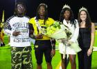 2025 St. James High Homecoming King and Queen Amir Broden and Mya Joseph are crowned by 2024 King and Queen Chaidyn Parker and Katelyn Levet. Photo by Oliver Hooker 2025 St. James High Homecoming King and Queen Amir Broden and Mya Joseph are crowned by 2024 King and Queen Chaidyn Parker and Katelyn Levet. Photo by Oliver Hooker