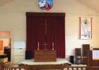 The altar at the Lutcher United Methodist Church. Methodist Church Celebrates Return To Service And Zula Dupuy’s 99th Birthday