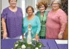 50 Year Members: Peggy Richard, Elaine Louque and Elizabeth Lassere with Regent Regaina Forsythe. Catholic Daughters Of The Americas Court