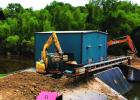 A photo of the South Vacherie pump station used to control backwater intrusion. The protection levee needed to be to raised and re-enforced and the Parish’s Operations Department opted to do the work in-house rather than hire a contractor. By doing the After 2.5 Years In Office,