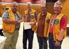 Pictured above (from left) are Lion Jeff Rickerson, Lutcher/Gramercy Lions Club President; Lion Dr. Carl Poche; Lion Jason Rickerson and Lion Renee Millet, Club Secretary.