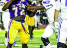 Caden Parquette (#72) was dominant last Friday against South Lafourche. Caden Parquette (#72) was dominant last Friday against South Lafourche.