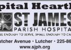 St. James Parish Hospital Announces Educational Events For March