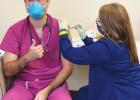 TRHS Receives COVID-19 Vaccine