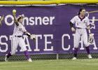 Lexi Simon (#22) fields a ball while Kenzie Millet (#9) looks on. Lady Bulldogs Take Down Three-time Defending Champion To Win Softball Championship; Freshman Blair Clement Puts Up Performance Of A Lifetime
