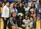 Lutcher High School Lady Bulldog basketball player Jaleah LaFargue (center with cake) scored her 1,000th point of her prep career in last week’s 50-41 win over West St. John. Jaleah is only a junior! Article Image Alt Text