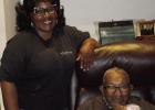 Charles Washington and his niece Charlene M. Julien. Charles Washington: Nagasaki Witness, Witness To History, Advocate For Peace