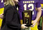 St. Charles Catholic quarterback Landree LeBlanc was named the Division III (select) game’s Most Outstanding Player. LeBlanc was 18 of 24 passing for 174-yards and one TD. Photo by Tony Schexnayder