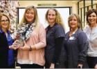 donors on the LOPA’s donor registry. Pictured accepting the award from LOPA Donation Services Coordinator, Lisa Lirette-West, is Greg Stock, Thibodaux Regional CEO, Cindy Poiencot, RN, Renee Kincy, RN, Denise Knight, RN, Lisa Richard, RN, and Toni Marti Article Image Alt Text