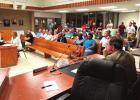 St. James Parish Hospital CEO MaryEllen Pratt addresses the St. James Parish Planning Commission during Monday’s Public Hearing. Pratt said the Hospital is planning to build a new clinic and wellness center near the site of the proposed solar farms and Planning Commission Hears Public Concerns On Proposed Solar Farms