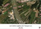 The above map shows the proposed pipeline (in red) that would carry captured carbon dioxide from Nucor Steel (located on the east bank) and deliver it to ExxonMobil’s underground storage facility on the west bank.