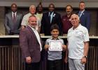 The Keep St. James Beautiful Board and Economic Development Board recently held an art contest to design a T-shirt for the 2026 Tour of Restaurants. Participants in the Tour can win a shirt designed by art student Devin Jenkins, pictured, a student at Cyp