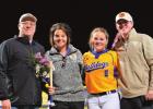 Quite a family! Lady Bulldog senior pitcher Allie Bland was named the District 9-3A Most Valuable Player and her mother Cathy, who is the Lady Bulldog head softball coach, was named the District’s 2022 Coach of the Photo by Tony Schexnayder Year. Several Bulldogs And Wildcats Named To All-District Softball Team