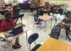 Pictured are second grade students using iPads to take the i-Ready Diagnostic test. VES 2nd Grade News