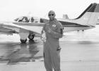 Lutcher native and NASA engineer Darrel C. Gaines stands beside the Beechcraft Baron he flies in the Houston area. Lutcher native and NASA engineer Darrel C. Gaines stands beside the Beechcraft Baron he flies in the Houston area.