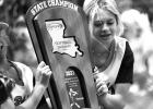 Olivia St. Pierre, who is also the Lady Rebel’s catcher, had a Championship game to remember as she finished 3-for-3 with a homerun and three RBIs. Lady Rebel Softball Team Hoists Championship Trophy