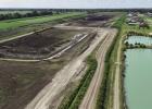 A recent drone photo of work being done at the Big Shake burrow pit in Hester, LA.