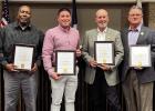 Thank You for your service! These four St. James Parish Councilmen attended their second to last Council meeting last Wednesday and during the meeting their fellow Council members took time to say goodbye and Thank You. Pictured above are (from left) Dist Outgoing Councilmen Commended
