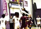 Lady Bulldog Junior De’Shiya Williams attempts a shot for the Lady Bulldogs. Photo by Wendy Neal