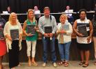 The St. James Parish School Board recently honored school principals and directors for their exemplary service during the COVID pandemic. From left are Sixth Ward Elem. School Principal Dr. Kim Jones, Vacherie Elem. School Principal Julie Waguespack, Gram Board Members Comment On Racism; Ask For A Plan