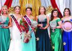 2024 Teen Court Pictured left to right: 2nd Maid Addyson Poche & Most Ad Winner; 2023 Teen Miss Queen Briley Holley; 2024 Teen Miss Queen Bryleigh Sutherland; 1st Maid Harper Copponex & Fashion, Photogenic, & People's Choice; 3rd Maid Mackenzi Roussel Wins Miss St. James Parish Pageant