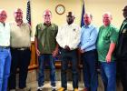 The Gramercy Mayor and Board of Aldermen, joined by members of the Gramercy Police Department, Town Attorney, take a photo with Gramercy Police Chief Brent Dicharry. Chief Dicharry will step down on June 30th to go to work for St. James Parish Sheriff-ele Election Called To Replace Chief Of Police Brent Dicharry In Gramercy