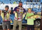 Pictured left to right: Gino Dicapo, Captain Cody Martin, and Gage Milioto.