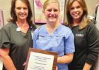 Pictured L to R: Sabina Landry, St. James Parish Hospital; Dr. Sarah Frischhertz, Baton Rouge Radiology Group; and Stacy Heltz, St. James Parish Hospital. SJP Hospital Mammo Team