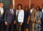 From left: Louisiana Department of Education State Superintendent Dr. Cade Brumley, River Parishes Community College Interim Chancellor Quinton Taylor, Louisiana Commissioner of Higher Education Dr. Kim Hunter-Reed, Interim St. James Parish Schools Superi Article Image Alt Text