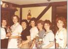 Riverside Garden Club Installation of Officers 1983-84. Shown are Carolyn Musso, Janet LeBlanc, Joyce Hymel, Cheryl Oubre, Ginger Curtis, Patty Bourgeois, and Beverly St. Pierre. Article Image Alt Text