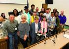 New Superintendent Attends First Meeting; Board Honors Students Of The Year And Spelling Bee Winners