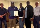 Gramercy Mayor Steven Bourgeois and the Board of Aldermen Monday evening proclaimed June 19th as Juneteenth in the Town of Gramercy. The local celebration is sponsored by the St. James Parish Chapter of the NAACP. Pictured from left are Mayor Steven Bourg