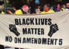 Marchers Walk Through Streets Of Lutcher To Speak Out Against Amendment Number 5