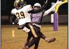St. James Wildcat Tyshon Williams (#39) breaks up a North Webster pass last Friday at North Webster. Photo by Oliver Hooker Article Image Alt Text
