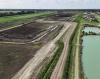 A recent drone photo of work being done at the Big Shake burrow pit in Hester, LA.