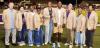 The 2026 Lutcher-Cypress Grove-Romeville Hall of Fame class were honored and recognized at halftime of last Friday’s Lutcher football game. From left are Henry Gaudet, Joan Murray, Chandra Hayes (mother of inductee Rolando Melancon), Cynthia Jackson Smi